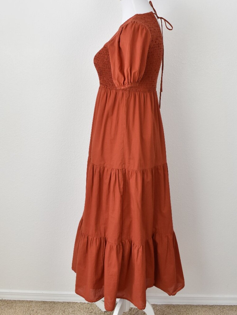 Petal & Pup Naura Shirred Tiered Midi Dress - 2 - Picture 5 of 10